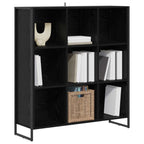 Bücherregal Schwarz Eichen-Optik 99,5 x 30 x 108,5 cm