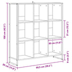 Bücherregal Sonoma 99,5 x 30 x 108,5 cm Holzwerkstoff