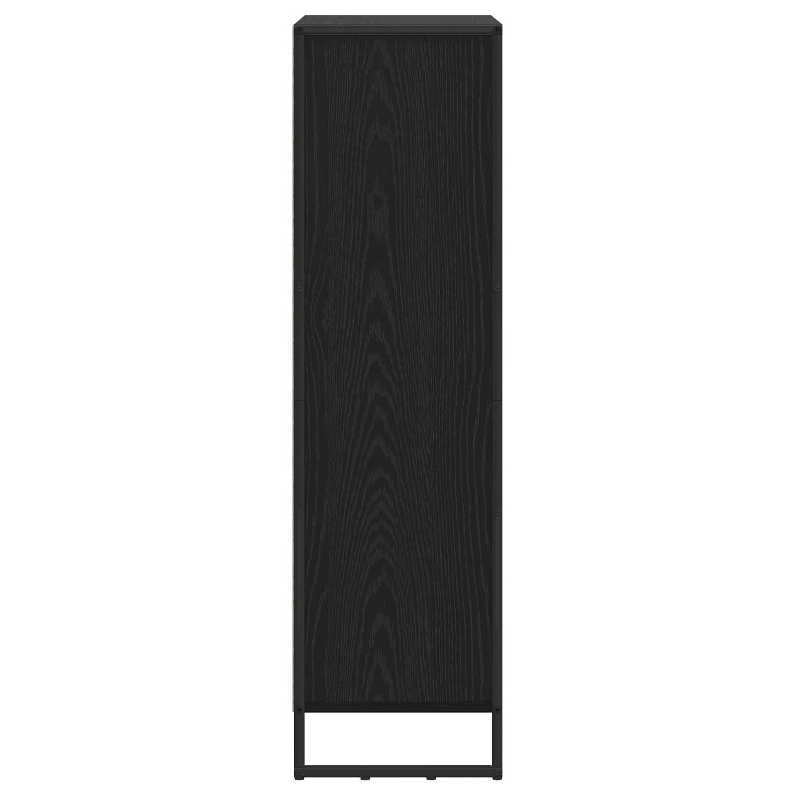 Bücherregal Schwarz Eichen-Optik 99,5 x 30 x 108,5 cm