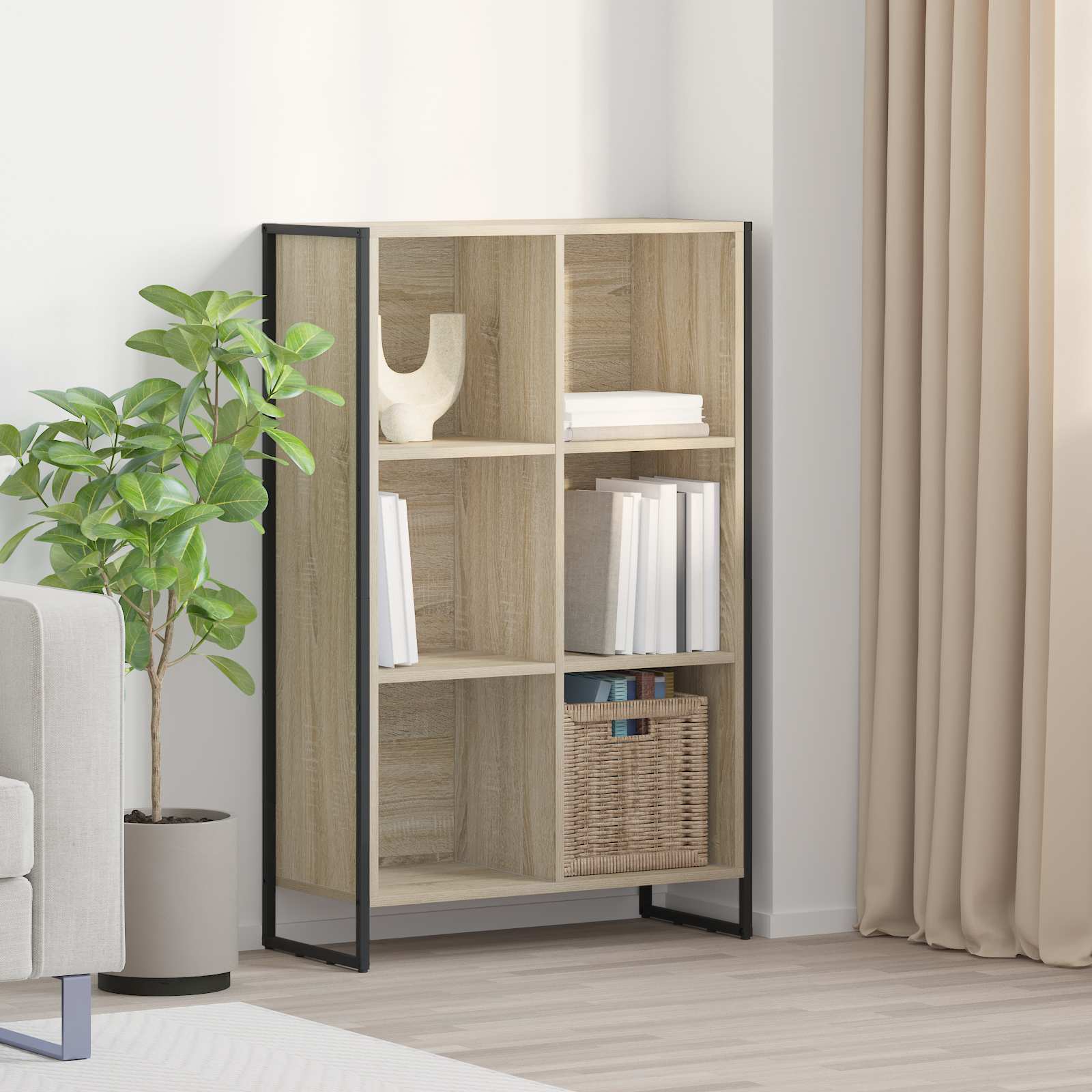 Bücherregal Sonoma 99,5 x 30 x 108,5 cm Holzwerkstoff