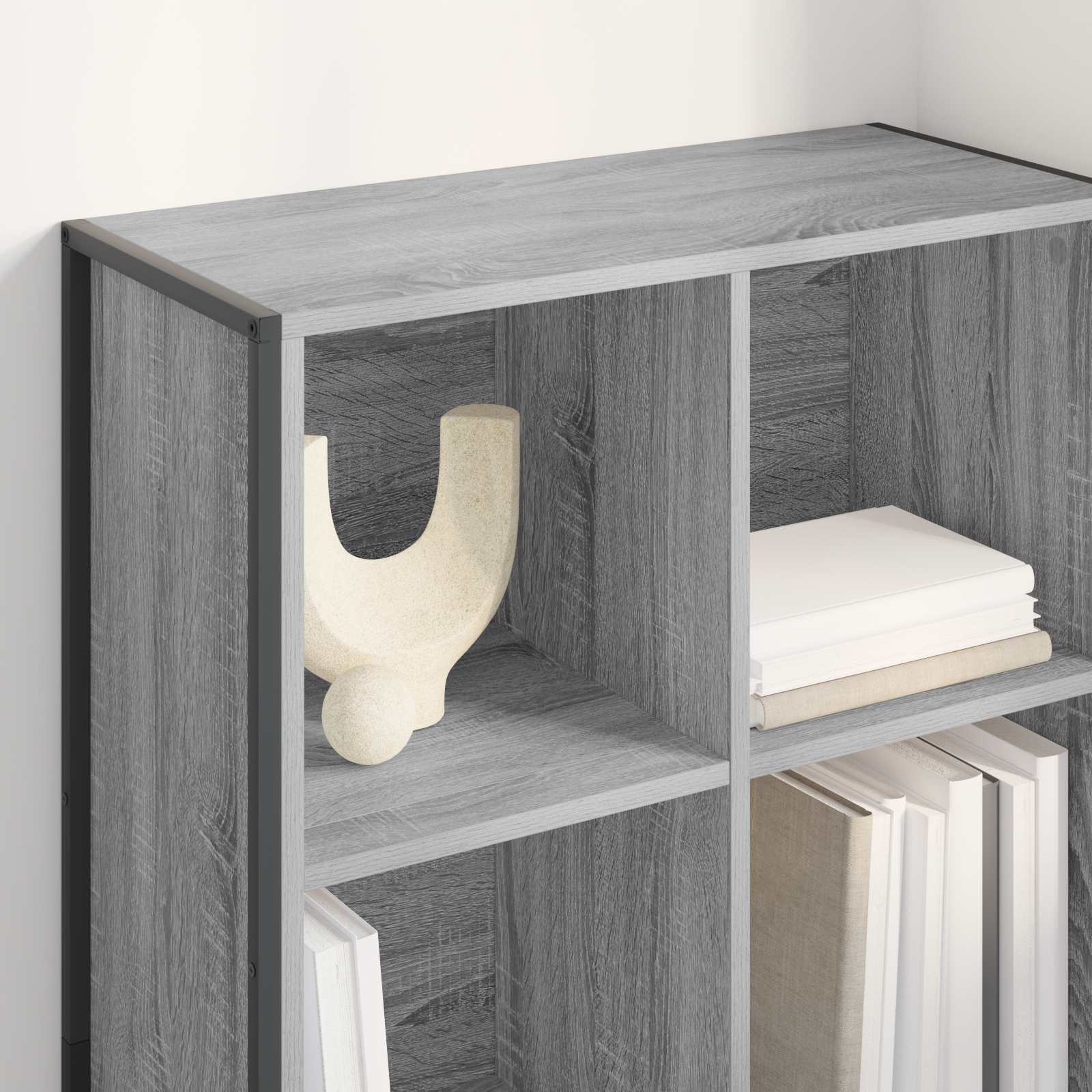 Bücherregal Graues Sonoma 99,5 x 30 x 108,5 cm Holzwerkstoff
