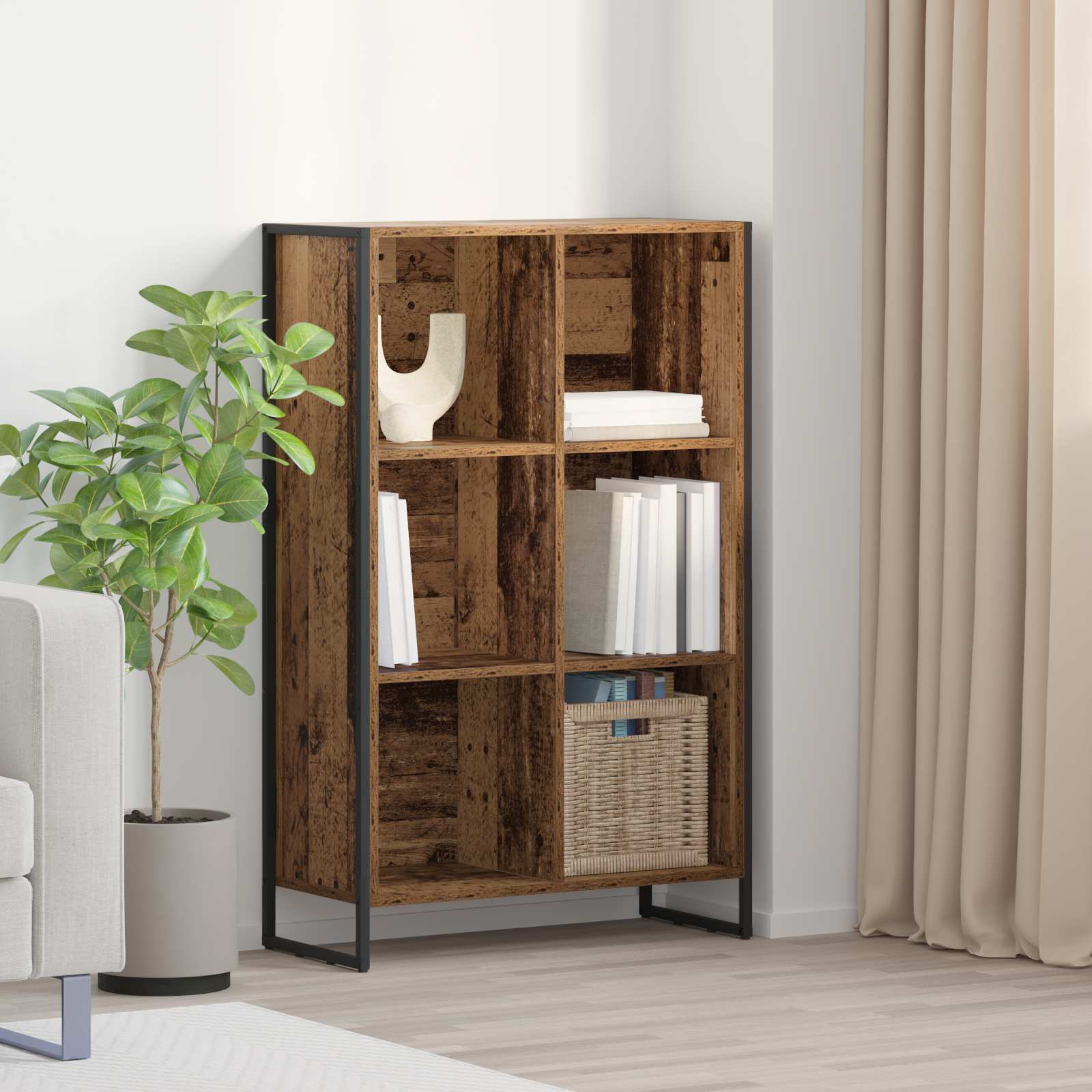 Bücherregal Altholz 99,5 x 30 x 108,5 cm Holzwerkstoff