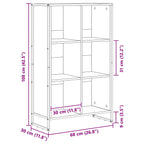 Bücherregal Altholz 99,5 x 30 x 108,5 cm Holzwerkstoff