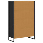 Bücherregal Schwarz Eichen-Optik 68 x 30 x 108.5 cm