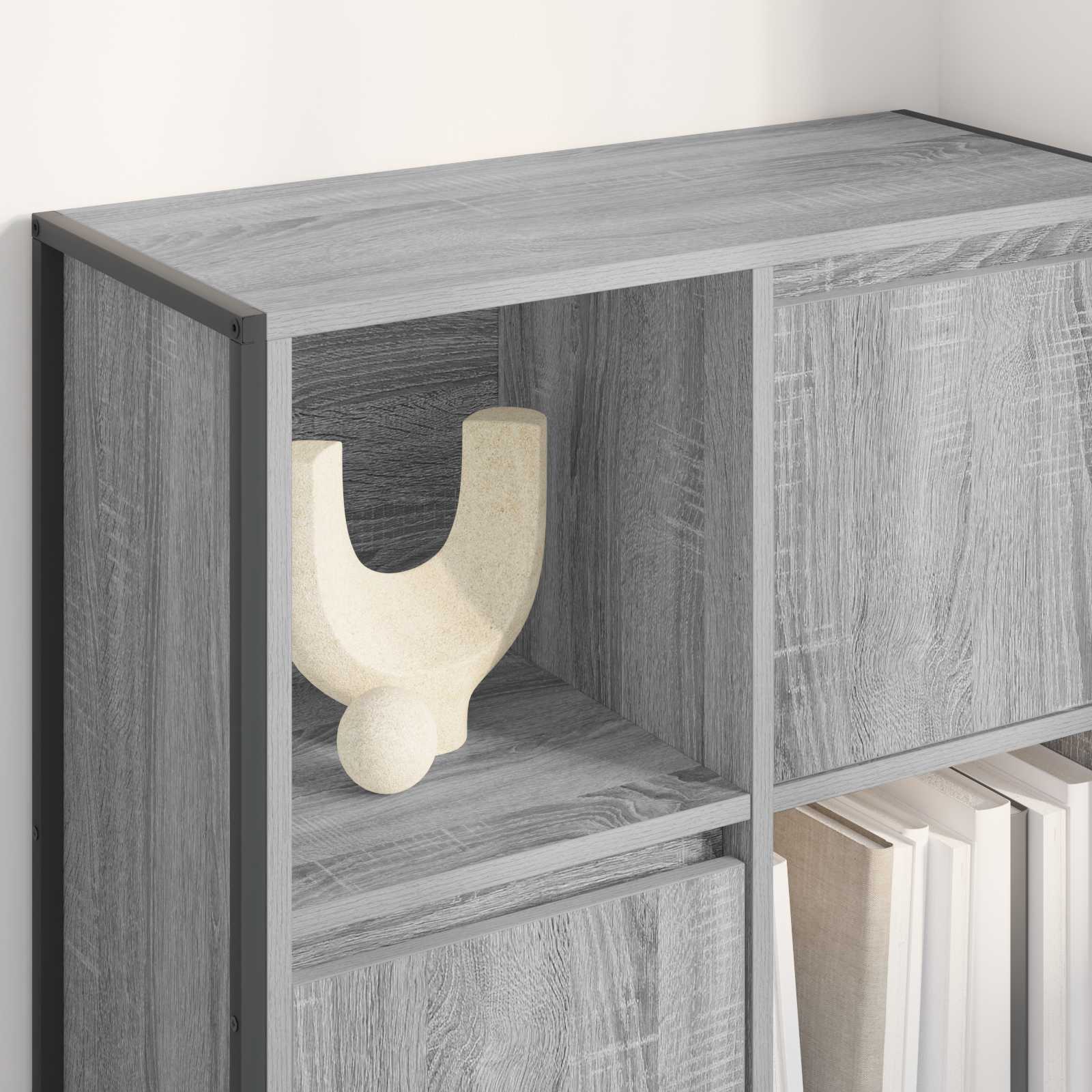 Bücherregal Graues Sonoma 68 x 30 x 108.5 cm Holzwerkstoff