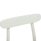 Esszimmerstuhl 2 pcs Weiß und Natur 43 x 44,5 x 77 cm