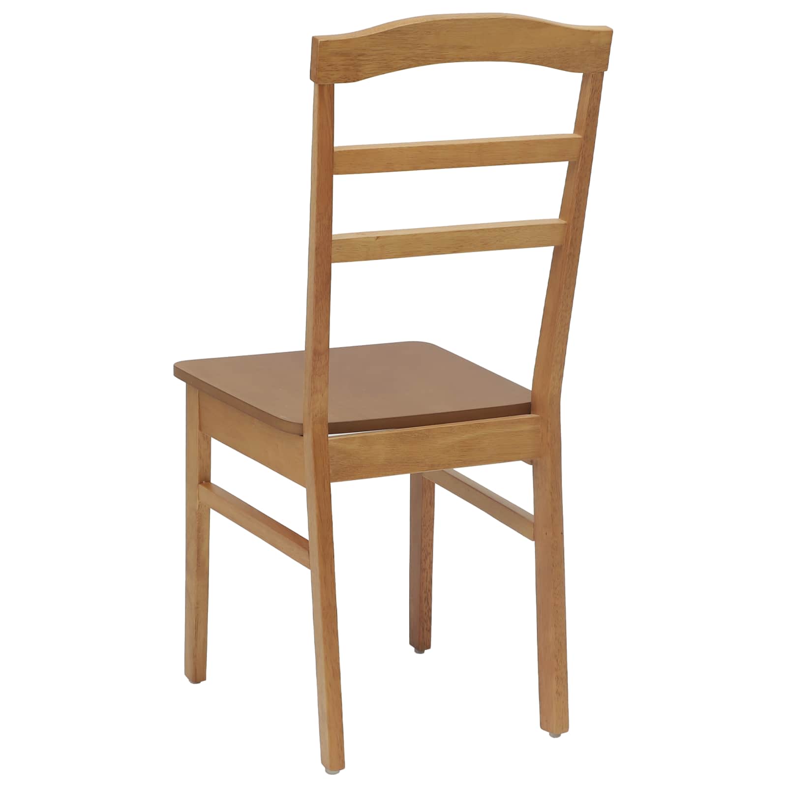 Esszimmerstuhl 2 pcs Natur Massives Gummiholz
