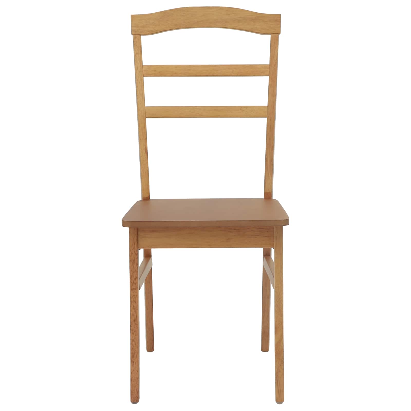 Esszimmerstuhl 2 pcs Natur Massives Gummiholz