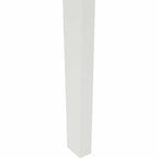 Esszimmerstuhl 2 pcs Weiß und Grau Massives Gummiholz
