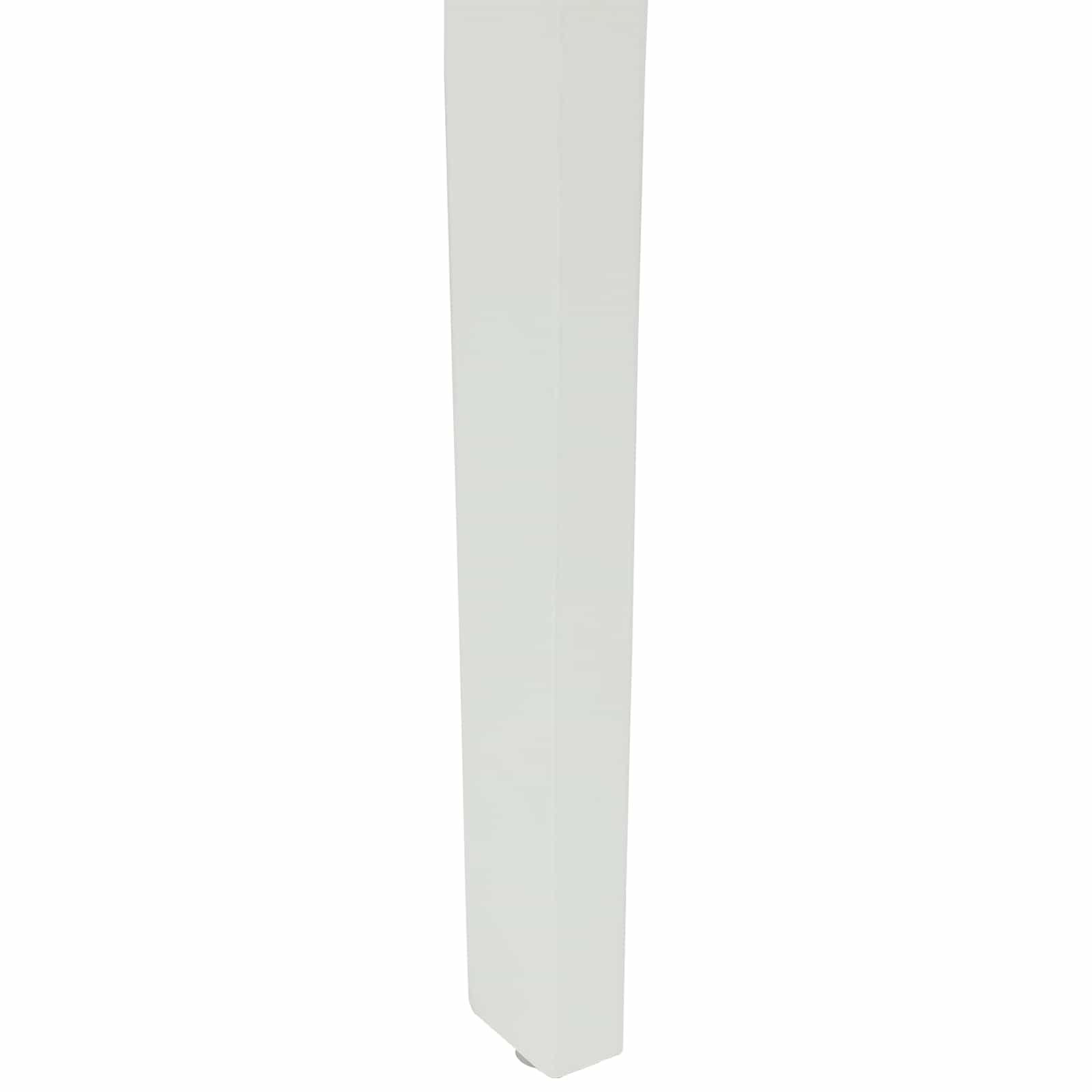 Esszimmerstuhl 2 pcs Weiß und Grau Massives Gummiholz