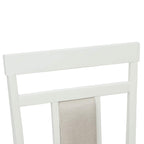 Esszimmerstuhl 2 pcs Weiß Massives Gummiholz
