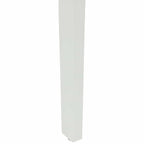 Esszimmerstuhl 2 pcs Weiß und Braun Massives Gummiholz