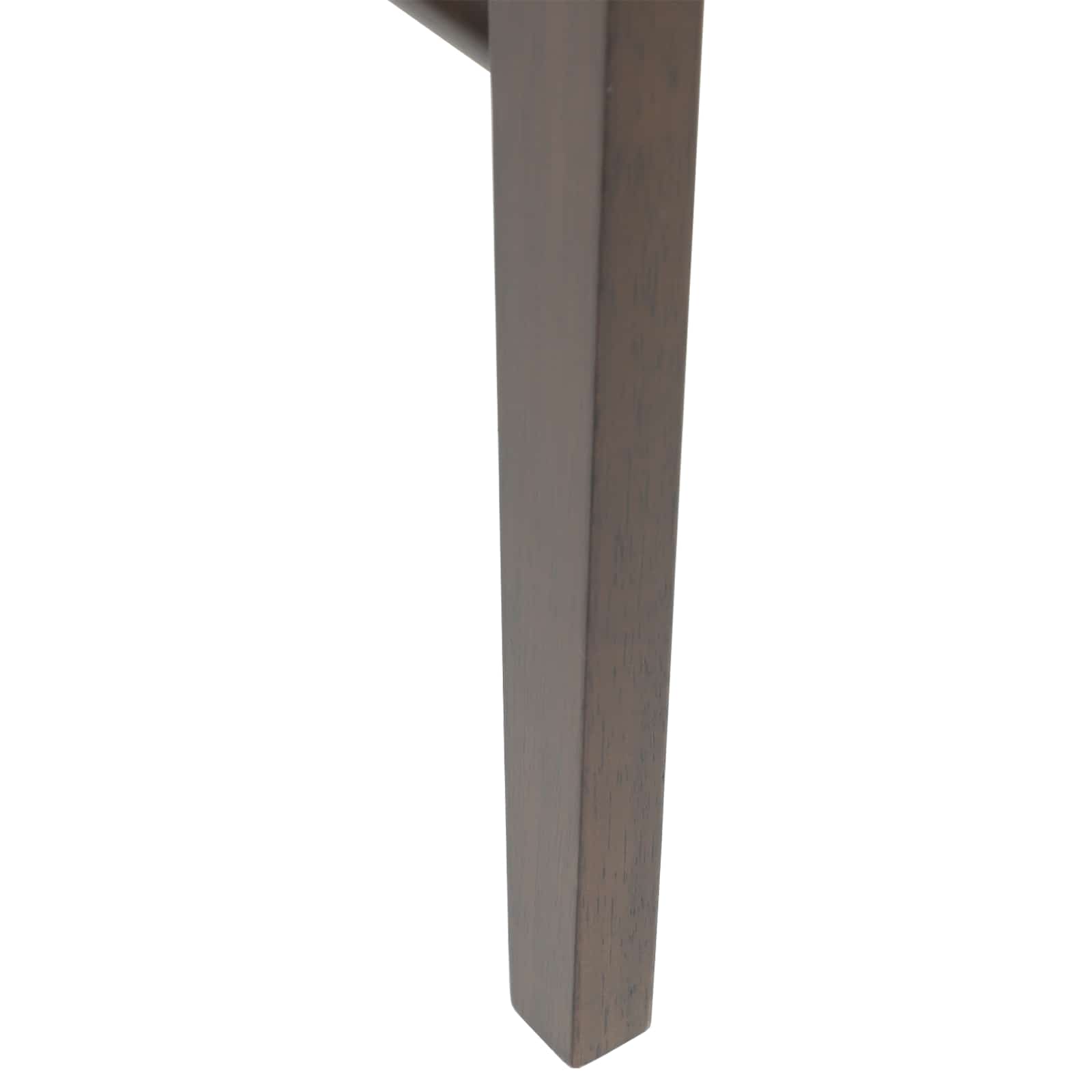 Esszimmerstuhl 2 pcs Hellbraun und Schwarz Massives Gummiholz