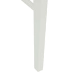 Esszimmerstuhl 2 pcs Weiß und Natur Massives Gummiholz