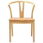 Esszimmerstuhl 2 pcs Natur Massives Gummiholz