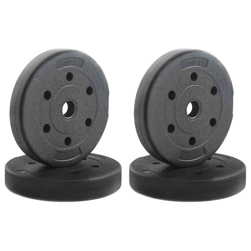 Gewichtsscheiben 4 pcs 10 kg Schwarz Zement und Eisensand