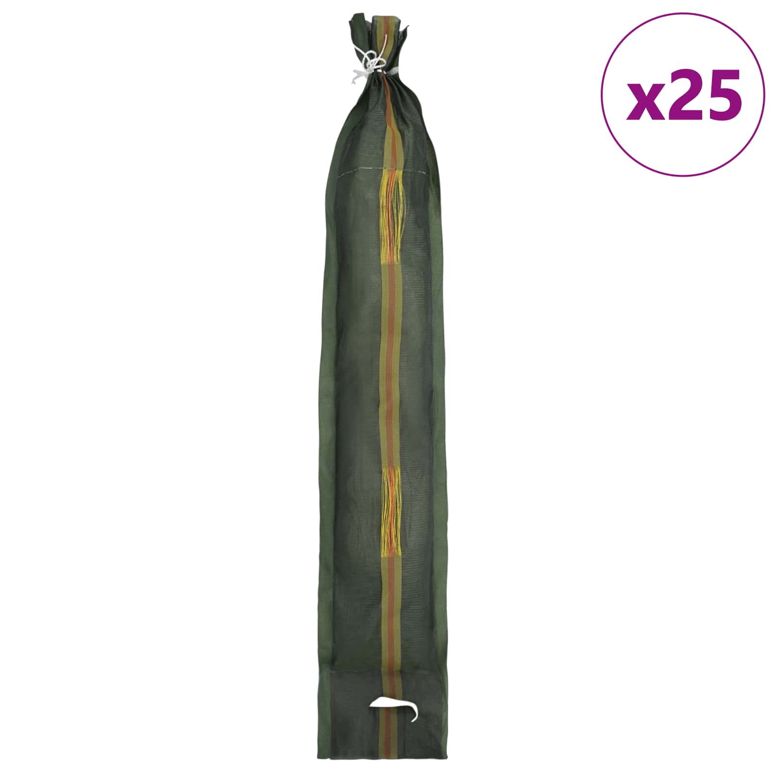 Sandsäcke 25 pcs Dunkelgrün 100 x 25 cm HDPE