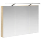 Badezimmerschrank-Set 4 pcs Sonoma-Eiche 100 x 14,5 x 70 cm