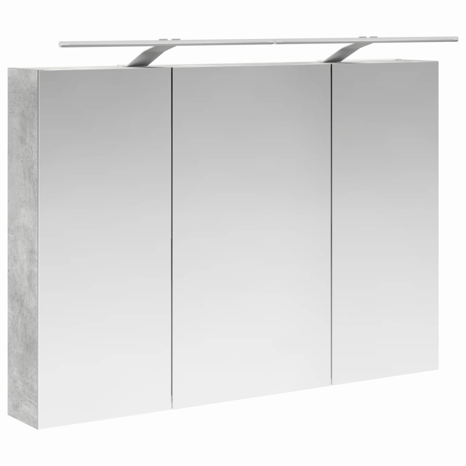 Badezimmerschrank-Set 4 pcs Betongrau 100 x 14,5 x 70 cm