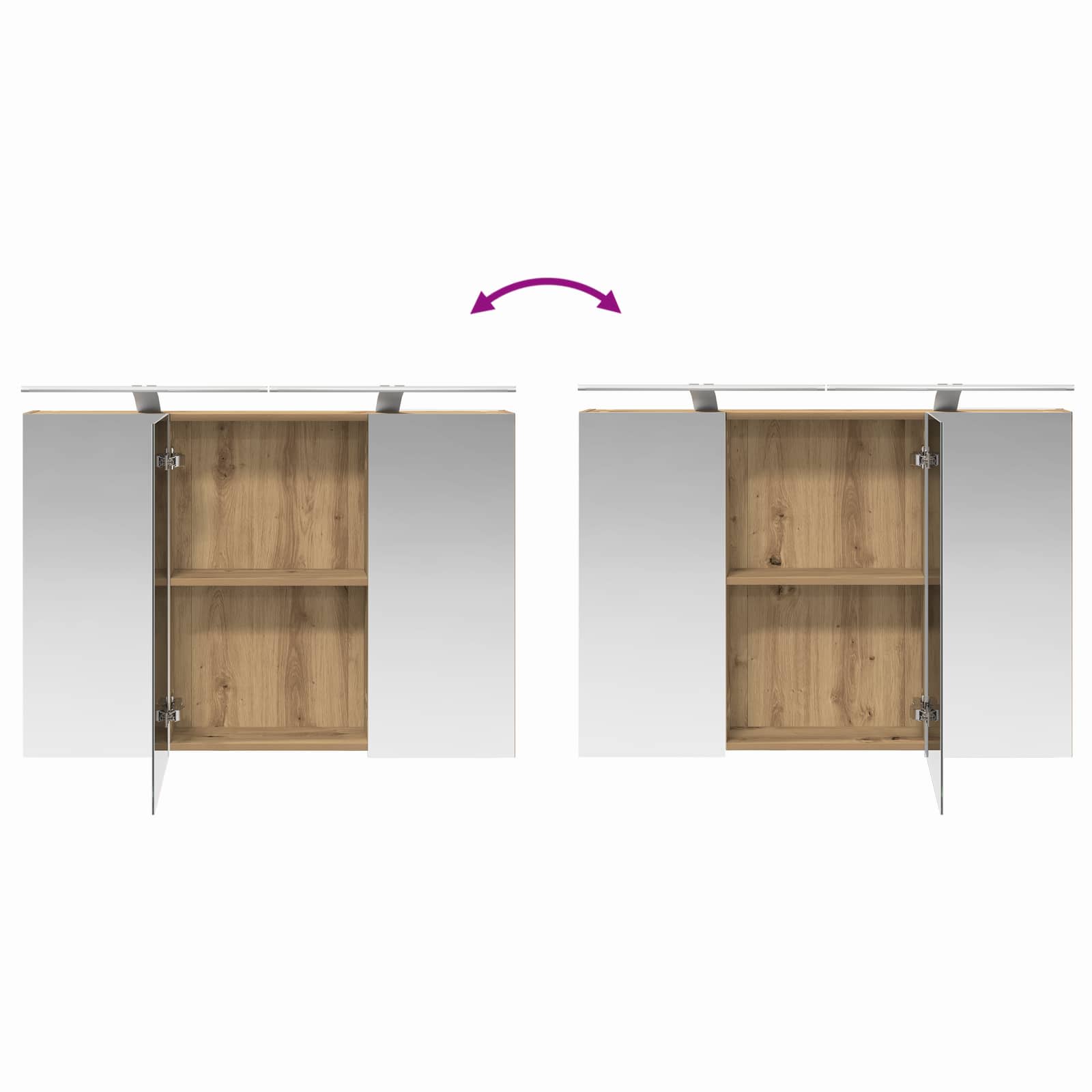 Badezimmerschrankset 4 pcs 100 x 14,5 x 70 cm Holzwerkstoff