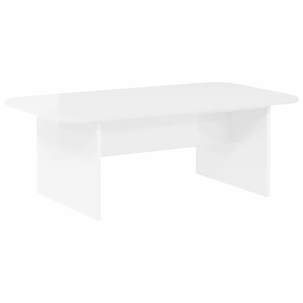 Couchtisch Hochglanz Weiß 93 x 53 x 33 cm Holzwerkstoff