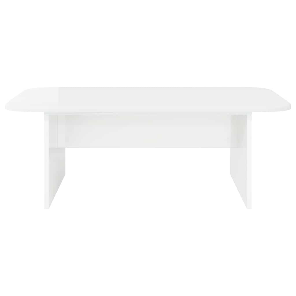 Couchtisch Hochglanz Weiß 93 x 53 x 33 cm Holzwerkstoff