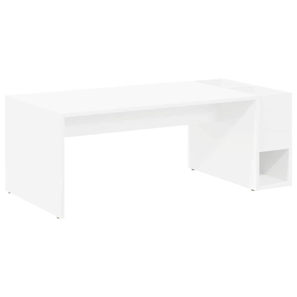 Couchtisch Weiß 101,5 x 50 x 37 cm Holzwerkstoff