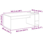 Couchtisch Sonoma-Eiche 101,5 x 50 x 37 cm Holzwerkstoff