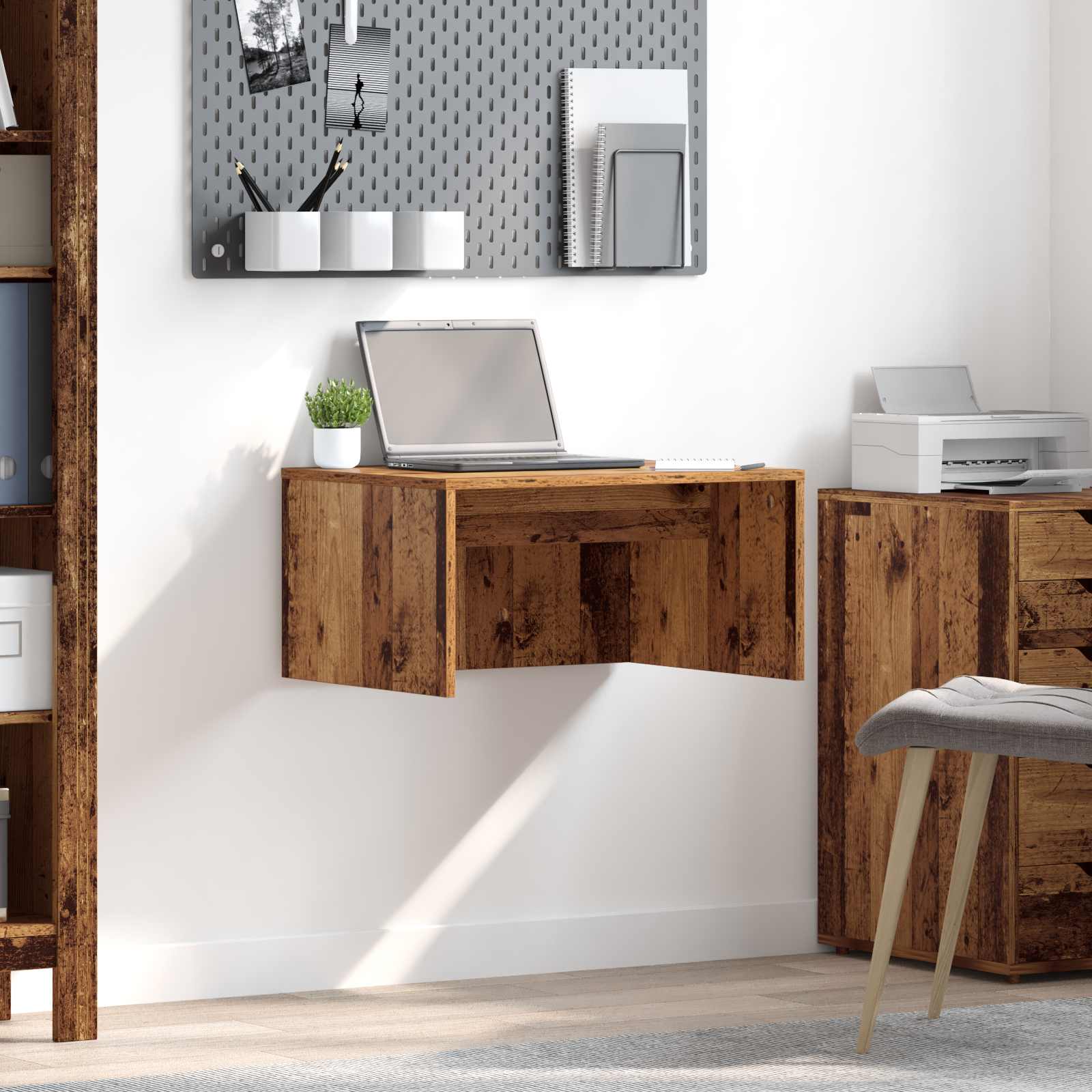 Wandtisch Wandmontiert Altholz 60 x 45 x 30 cm Holzwerkstoff