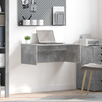 Wandtisch Wandmontiert Beton Grau 80 x 45 x 30 cm Holzwerkstoff