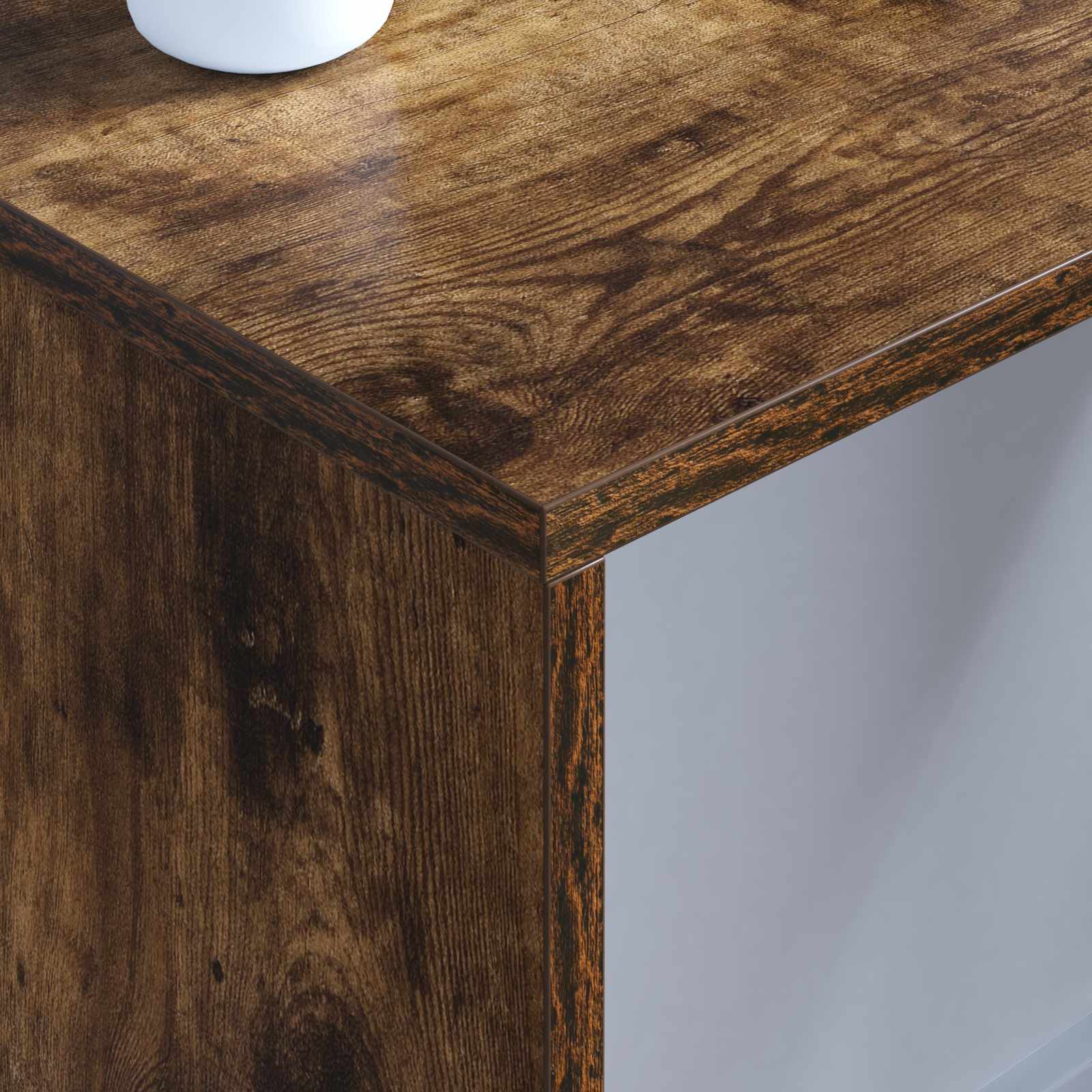 Wandtisch Geräucherte Eiche 80 x 45 x 30 cm Holzwerkstoff