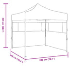 Party-Zelt Blau 200 x 200 x 315 cm Oxford-Stoff