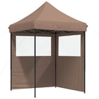 Party-Zelt Braun 200 x 200 x 306 cm Oxford-Stoff