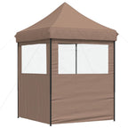 Party-Zelt Braun 200 x 200 x 306 cm Oxford-Stoff
