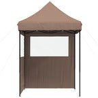 Party-Zelt Braun 200 x 200 x 306 cm Oxford-Stoff