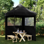 Party-Zelt Schwarz 200 x 200 x 306 cm Oxford-Stoff