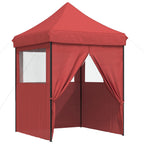 Party-Zelt Bordeauxrot 200 x 200 x 306 cm Oxford-Stoff