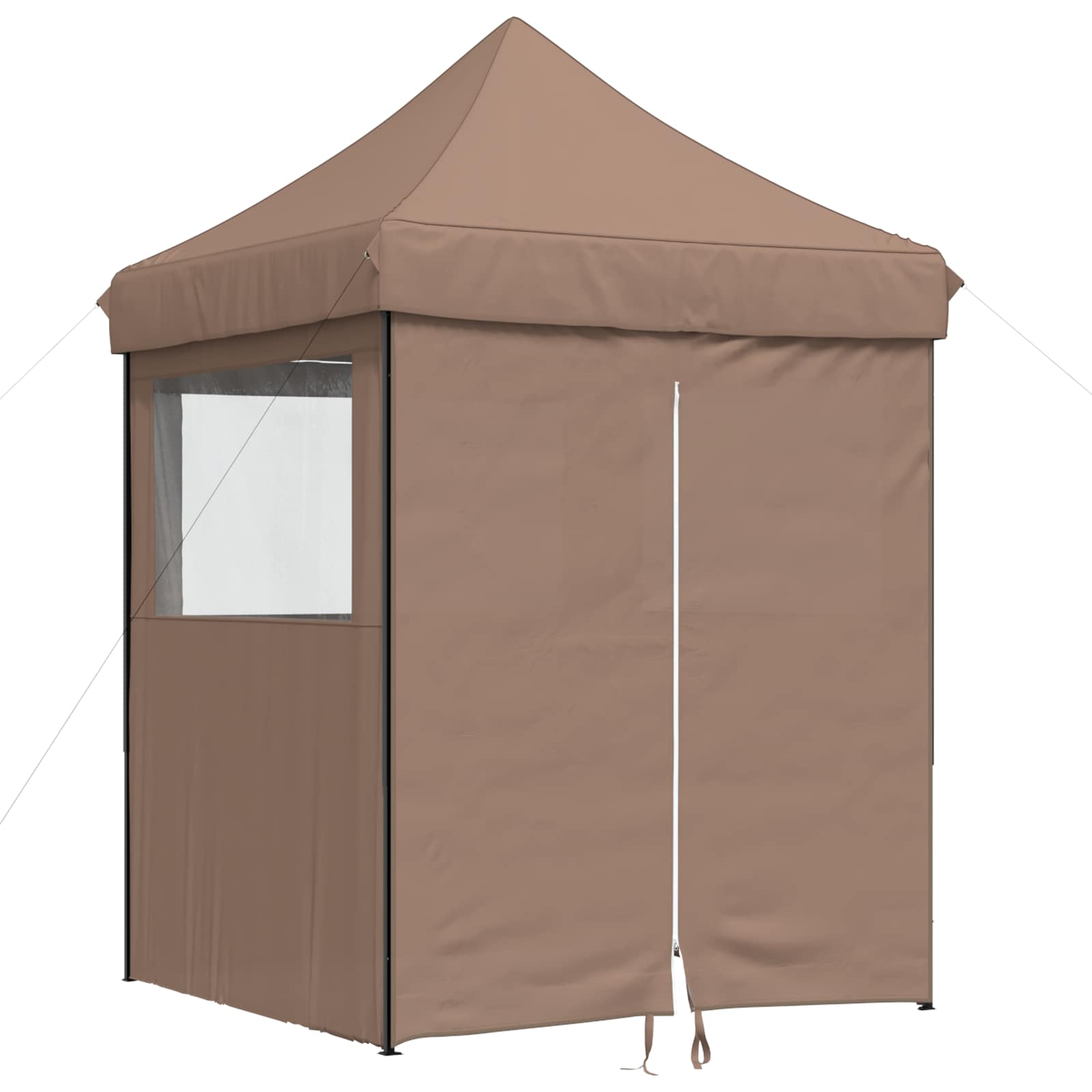 Party-Zelt Braun 200 x 200 x 306 cm Oxford-Stoff