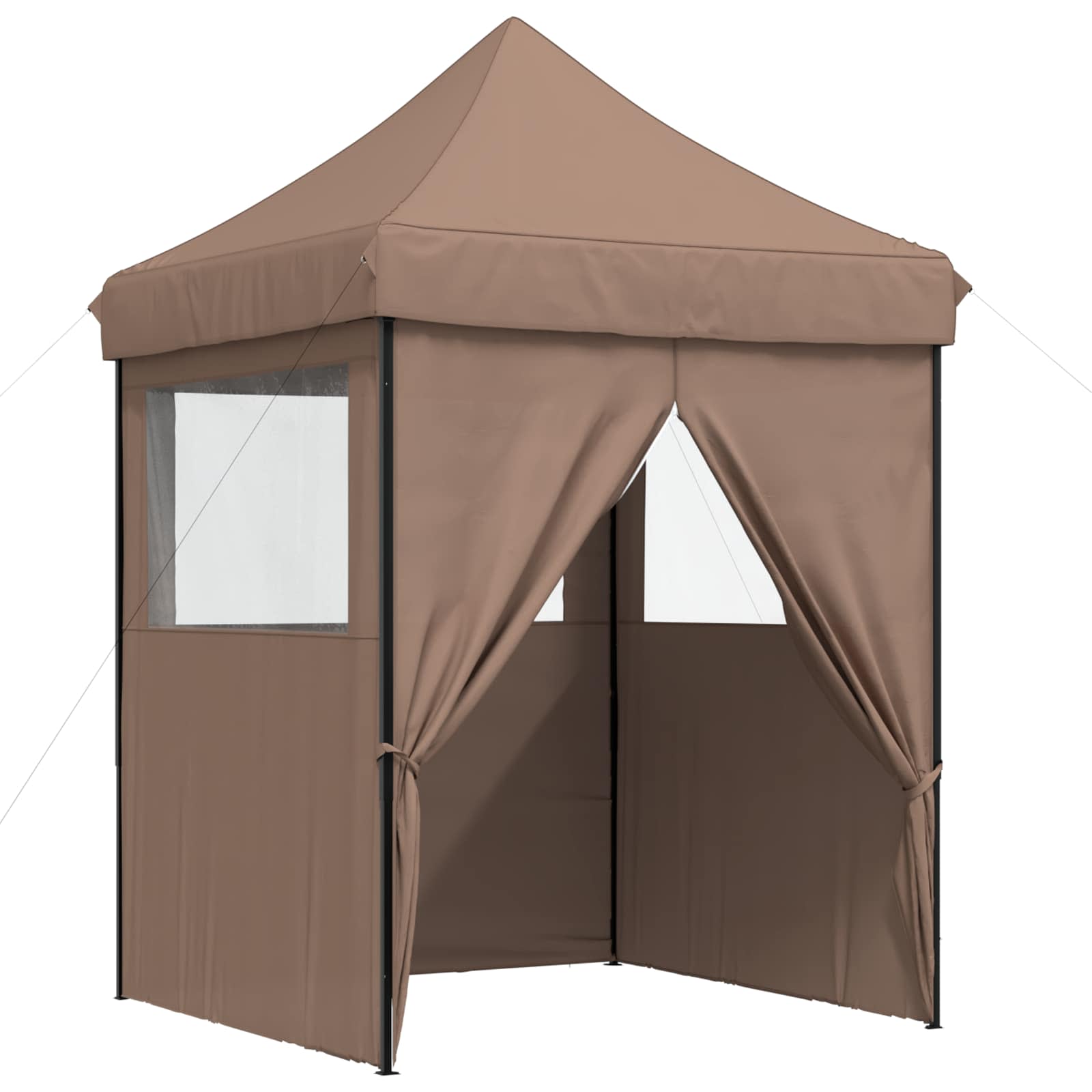 Party-Zelt Braun 200 x 200 x 306 cm Oxford-Stoff