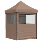Party-Zelt Braun 200 x 200 x 306 cm Oxford-Stoff
