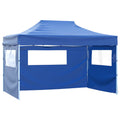 Party-Zelt Blau 280 x 410 x 315 cm Oxford-Stoff