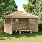 Party-Zelt Beige 279 x 410 x 315 cm Oxford-Stoff