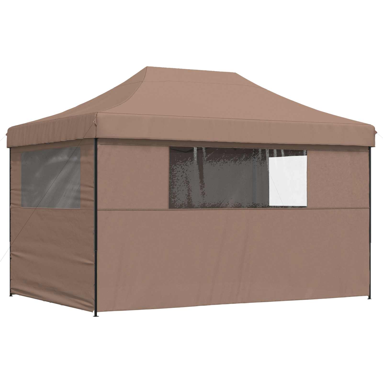 Party-Zelt Braun 279 x 410 x 315 cm Oxford-Stoff