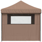 Party-Zelt Braun 279 x 410 x 315 cm Oxford-Stoff