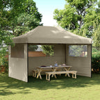 Party-Zelt Taupe 292 x 440 x 315 cm Oxford-Stoff