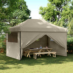 Party-Zelt Taupe 292 x 440 x 315 cm Oxford-Stoff