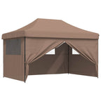 Party-Zelt Braun 292 x 440 x 315 cm Oxford-Stoff