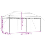 Party-Zelt Bordeauxrot 292 x 580 x 315 cm Oxford-Stoff