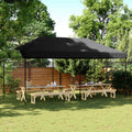 Party-Zelt Schwarz 292 x 580 x 315 cm Oxford-Stoff