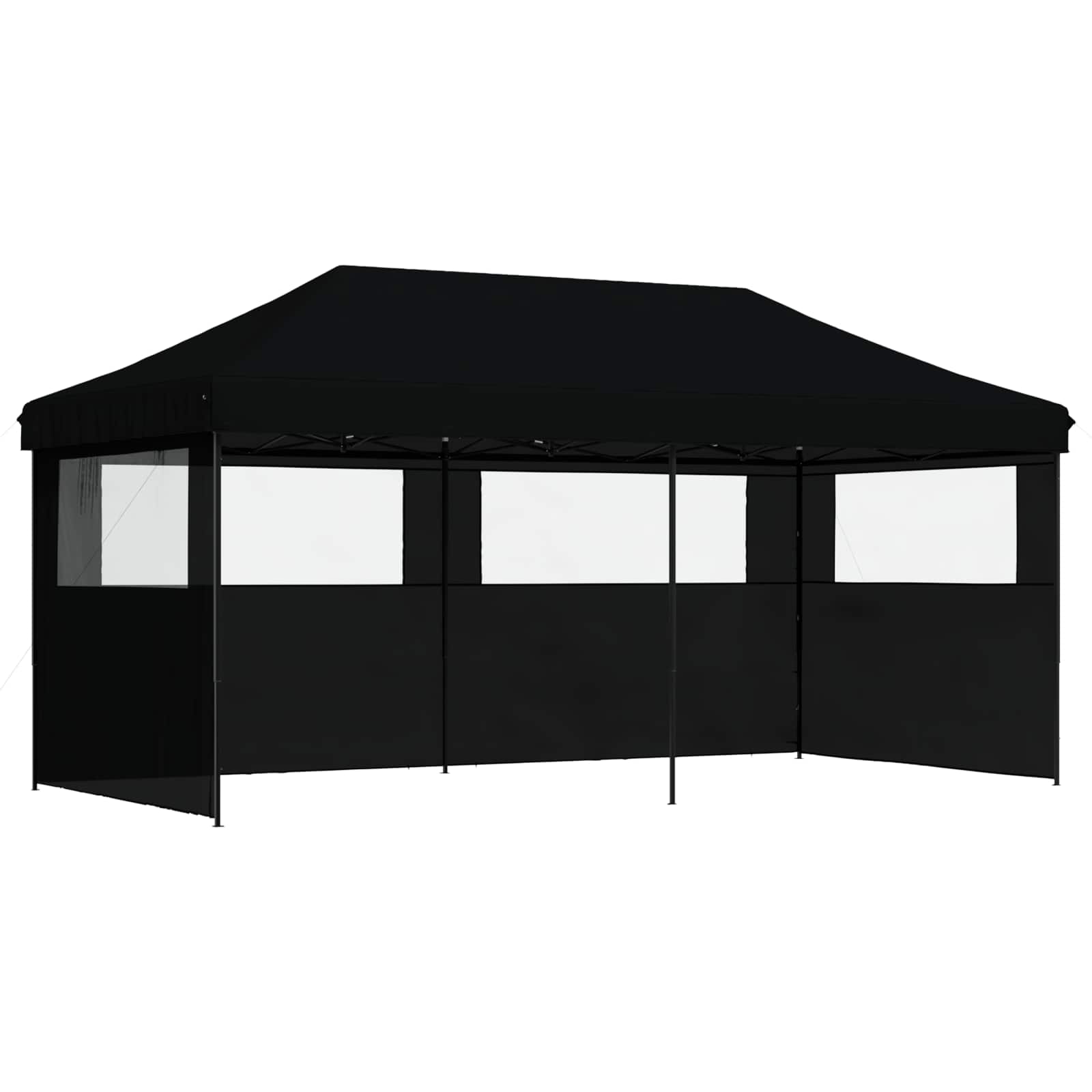 Party-Zelt Schwarz 292 x 580 x 315 cm Oxford-Stoff